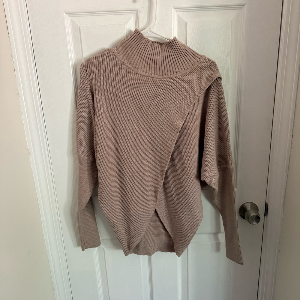 Elan Women's Cowl Neck Sweater in Cream